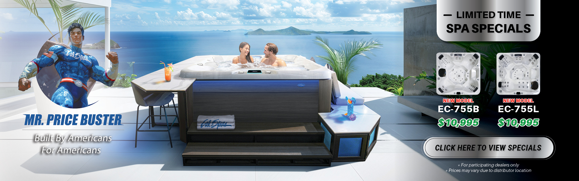 Calspas hot tub being used in a family setting - Troy